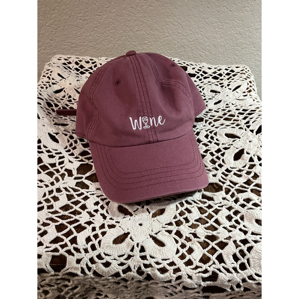 Wine‎ Glass Baseball Cap By State of Mine Headwear Adjustable